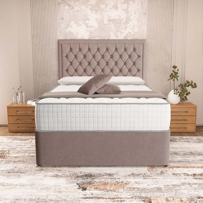 Madrid Chesterfield Divan Bed - Mauve Naples