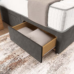 Madrid Chesterfield Divan Bed - Slate Grey Naples