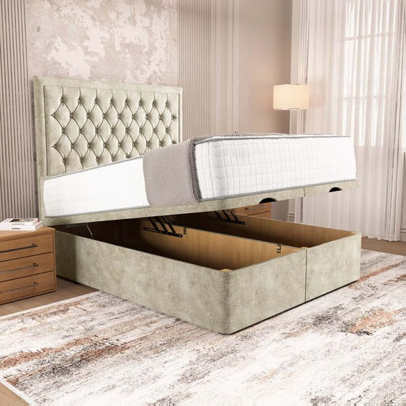 Madrid Ottoman Divan Bed - Almond Coniston