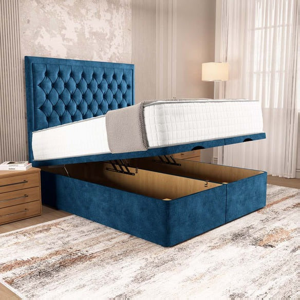 Madrid Ottoman Divan Bed - Blue Coniston