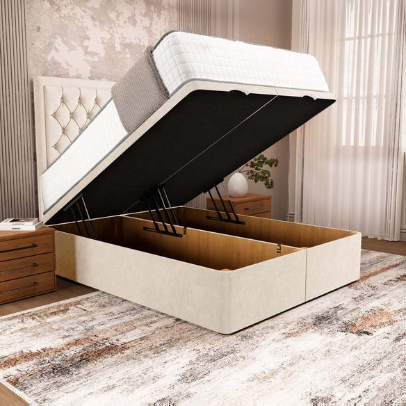Madrid Ottoman Divan Bed - Cream Naples