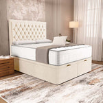 Madrid Ottoman Divan Bed - Cream Naples