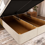 Madrid Ottoman Divan Bed - Cream Naples