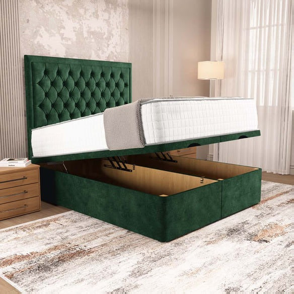 Madrid Ottoman Divan Bed - Emerald Coniston