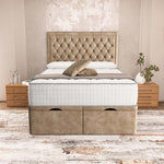 Madrid Ottoman Divan Bed - Mink Coniston
