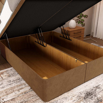 Madrid Ottoman Divan Bed - Mink Naples