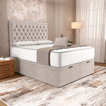 Madrid Ottoman Divan Bed - Seal Grey Naples