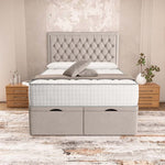 Madrid Ottoman Divan Bed - Seal Grey Naples