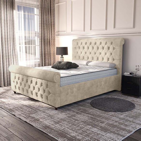 Melbourne Upholstered Bed - Almond Coniston