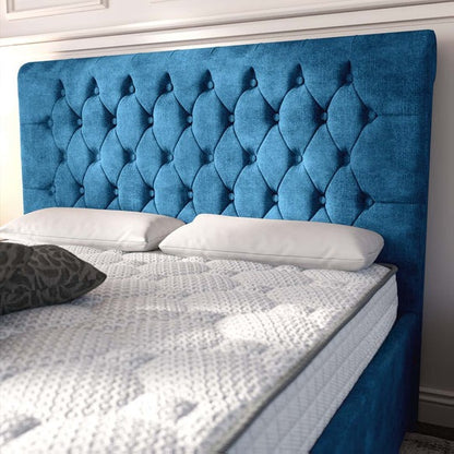 Melbourne Upholstered Bed - Blue Coniston