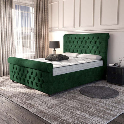 Melbourne Upholstered Bed - Emerald Coniston