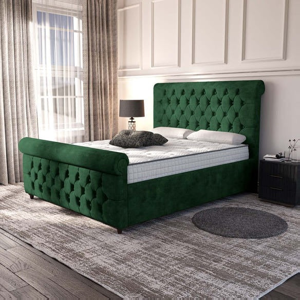Melbourne Upholstered Bed - Emerald Coniston