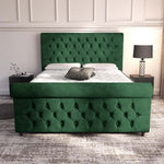 Melbourne Upholstered Bed - Emerald Coniston