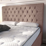 Melbourne Upholstered Bed - Mauve Naples
