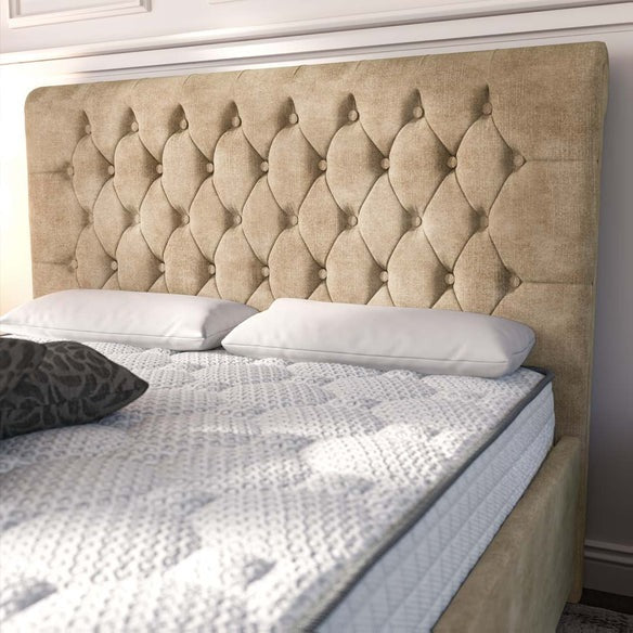 Melbourne Upholstered Bed - Mink Coniston