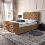 Melbourne Upholstered Bed - Mink Naples