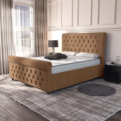 Melbourne Upholstered Bed - Mink Naples