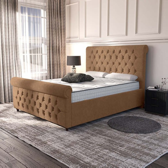 Melbourne Upholstered Bed - Mink Naples