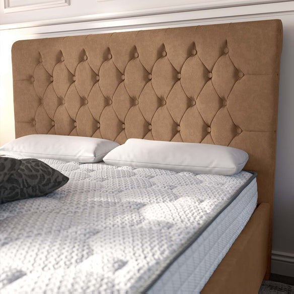 Melbourne Upholstered Bed - Mink Naples