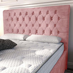 Melbourne Upholstered Bed - Pink Coniston