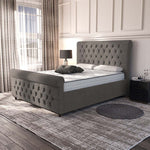 Melbourne Upholstered Bed - Slate Grey Naples