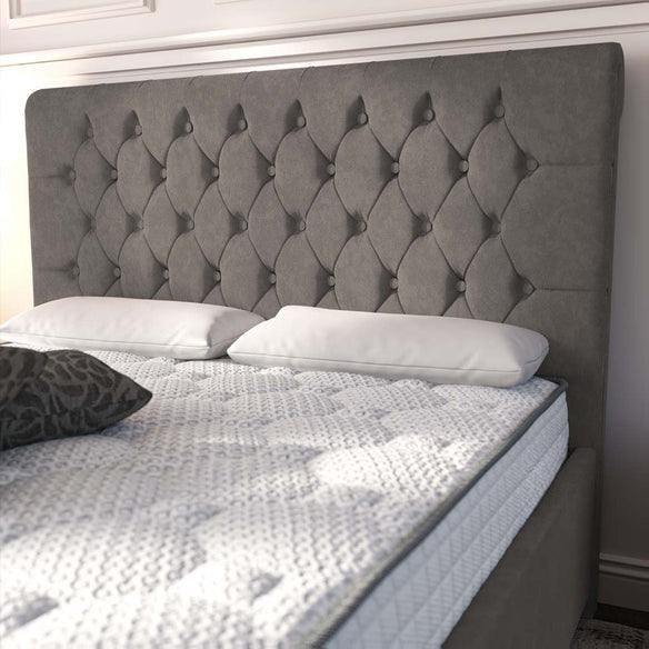 Melbourne Upholstered Bed - Slate Grey Naples