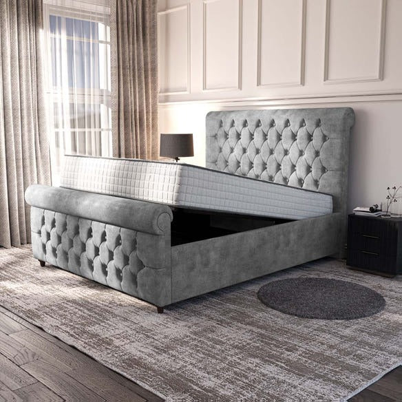 Melbourne Upholstered Ottoman Bed - Armour Coniston