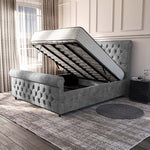 Melbourne Upholstered Ottoman Bed - Armour Coniston