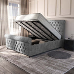 Melbourne Upholstered Ottoman Bed - Armour Coniston