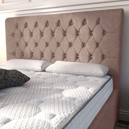 Melbourne Upholstered Ottoman Bed - Mauve Naples