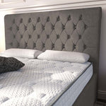 Melbourne Upholstered Ottoman Bed - Slate Grey Naples