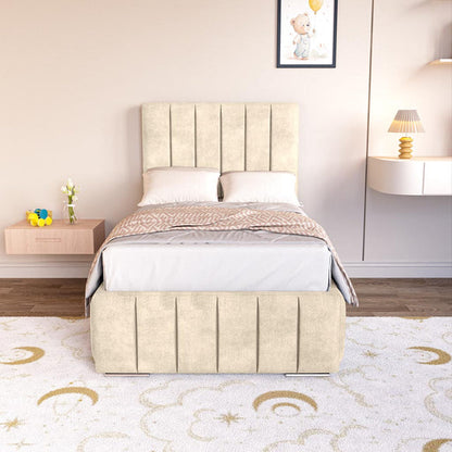 Milan Kids Upholstered Bed - Almond Coniston