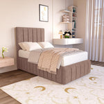 Milan Kids Upholstered Bed - Mauve Naples