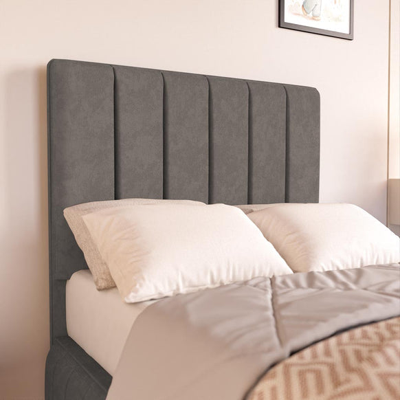 Milan Kids Upholstered Bed - Slate Grey Naples