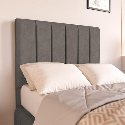 Milan Kids Upholstered Bed - Slate Grey Naples