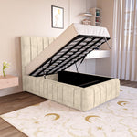 Milan Kids Upholstered Ottoman Bed - Almond Coniston