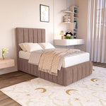 Milan Kids Upholstered Ottoman Bed - Mauve Naples
