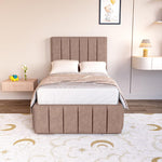 Milan Kids Upholstered Ottoman Bed - Mauve Naples