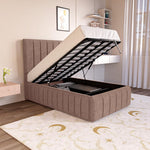Milan Kids Upholstered Ottoman Bed - Mauve Naples