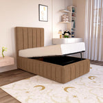 Milan Kids Upholstered Ottoman Bed - Mink Naples