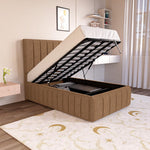 Milan Kids Upholstered Ottoman Bed - Mink Naples