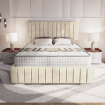Milan Upholstered Bed - Almond Coniston