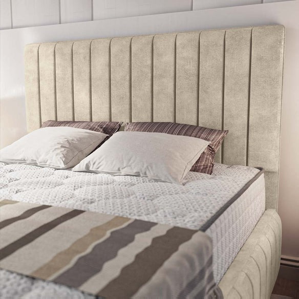 Milan Upholstered Bed - Almond Coniston