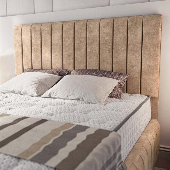 Milan Upholstered Bed - Mink Coniston
