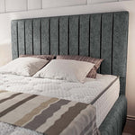 Milan Upholstered Ottoman Bed - Charcoal Chenille