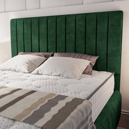 Milan Upholstered Ottoman Bed - Emerald Coniston