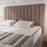 Milan Upholstered Ottoman Bed - Mauve Naples