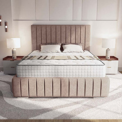 Milan Upholstered Ottoman Bed - Mauve Naples