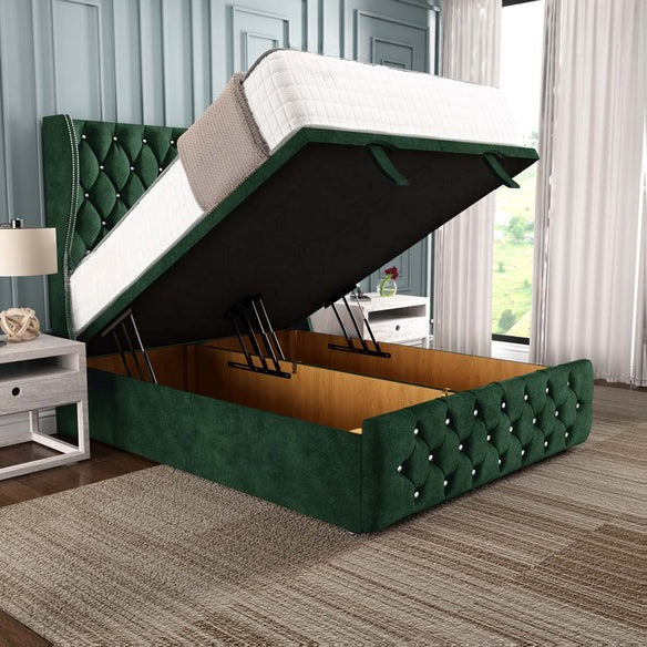 Monaco Ottoman Divan Bed - Emerald Coniston