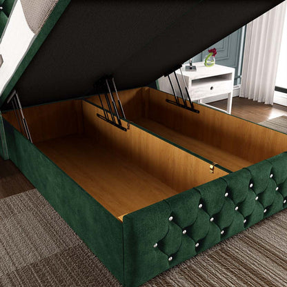 Monaco Ottoman Divan Bed - Emerald Coniston